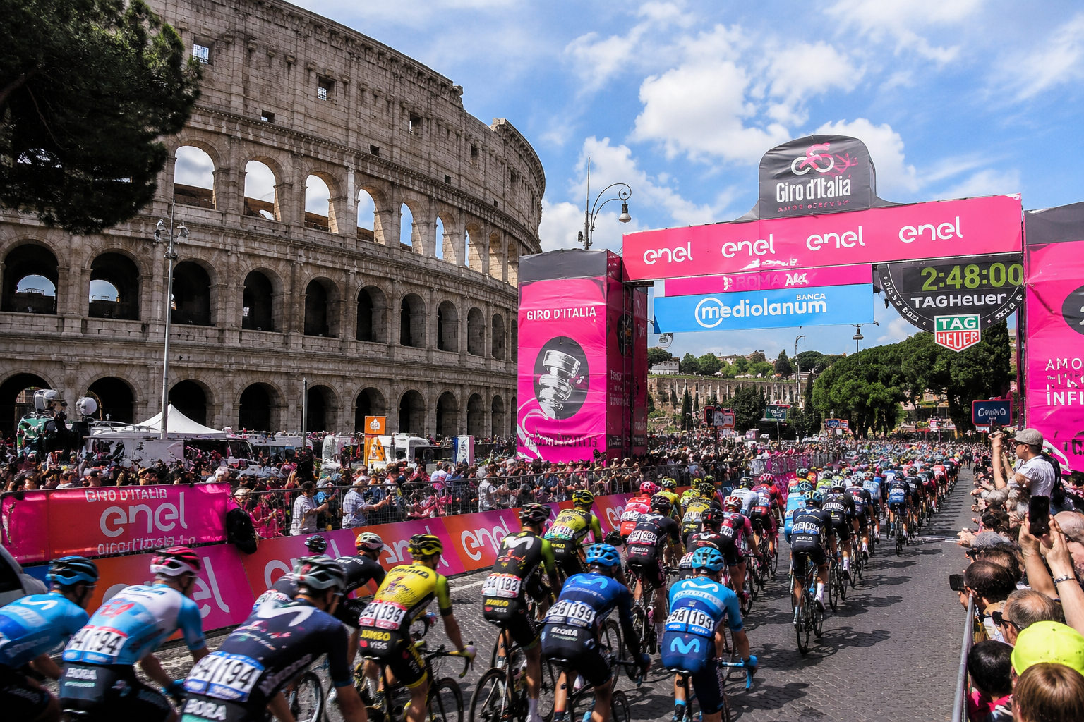 Giro d’Italia 2026 a Roma: location per eventi sportivi, sponsor e hospitality nel weekend finale
